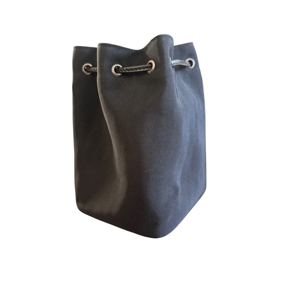 Vintage Gucci Black Canvas Drawstring Pouch Bag -‎ Serial 039-0973 Tom Ford Era